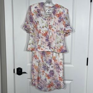 Danny & Nicole 2 piece set skirt and shirt